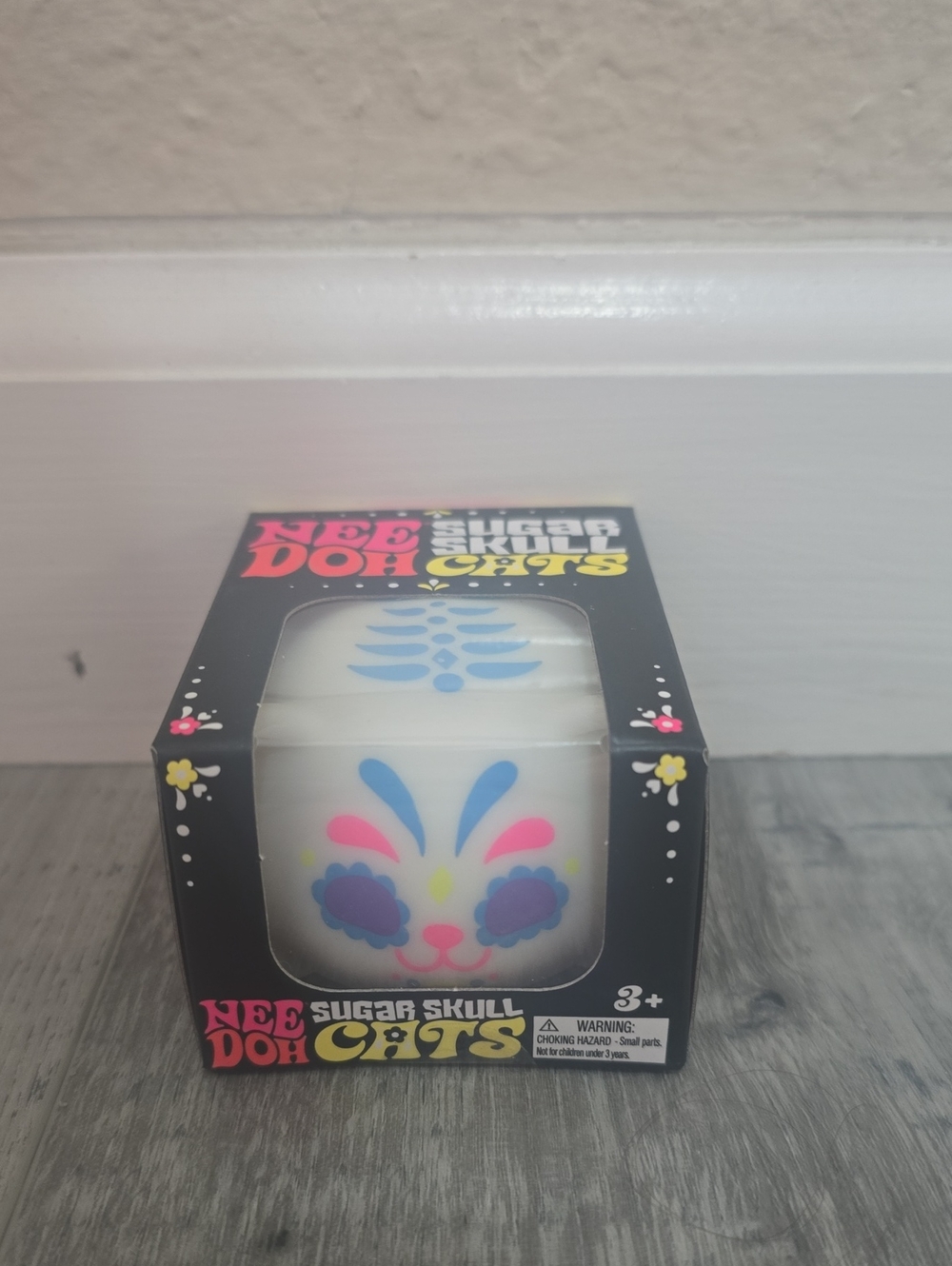 Needoh Blue Sugar Skull Cat